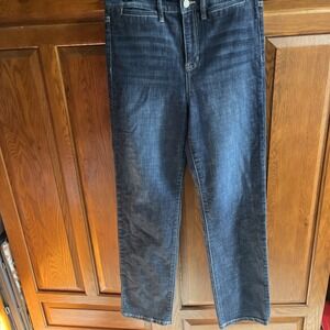 Liverpool Women's High Rise Straight Leg Jeans Size 8 / 29 Dark Wash Stretch